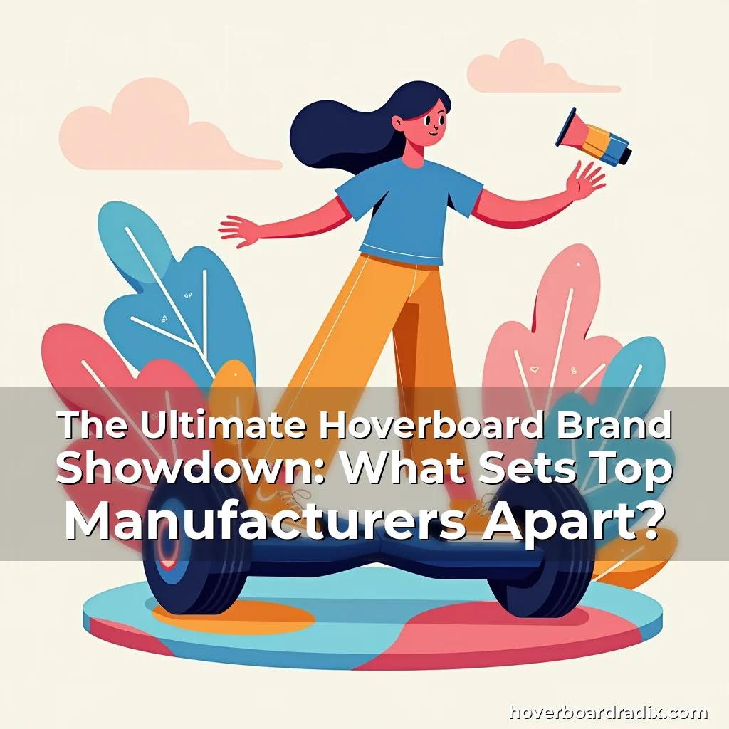 Artistic representation for The Ultimate Hoverboard Brand Showdown: What Sets Top Manufacturers Apart?